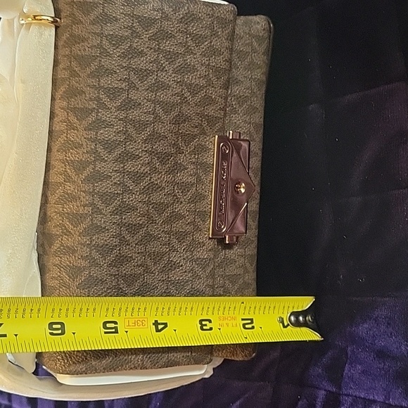 Michael Kors Brown Cece Small Logo Shoulder Bag NWT - Picture 9 of 11